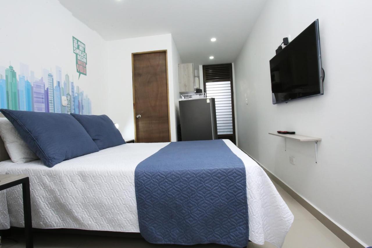 New Studio Apartment For Two Medellin Luaran gambar